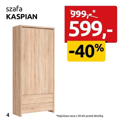 Szafa Kaspian promocja w Black Red White