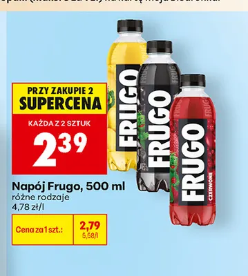 Napój Frugo promocja w Biedronka