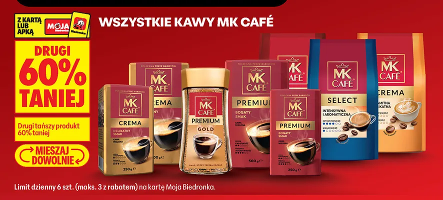 Kawa mielona MK Café Premium promocja w Biedronka