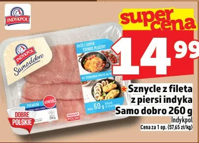 Sznycle z fileta z piersi indyka Samo dobro promocja w TOPAZ