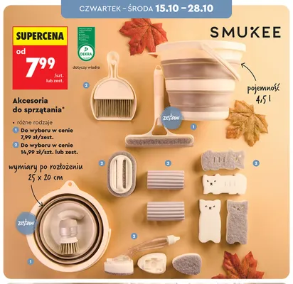 Akcesoria do sprzątania Smukee promocja w Biedronka
