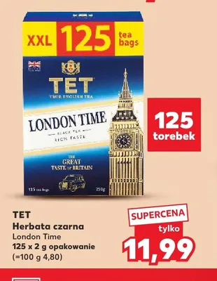 Herbata czarna London Time TET promocja w Kaufland