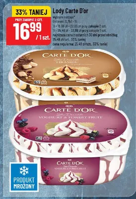 Lody Carte D'or wybrane rodzaje promocja w POLOmarket