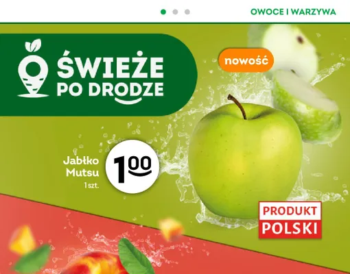 Jabłko Mutsu polskie promocja w Żabka