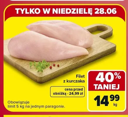 Filet z kurczaka promocja w Carrefour