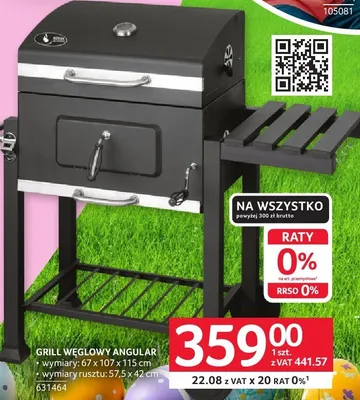 Grill węglowy Angular promocja w Selgros