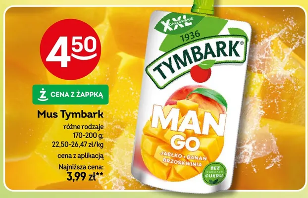 Mus Tymbark promocja w Żabka
