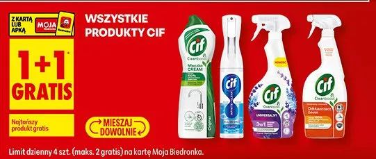 Wszystkie produkty Cif promocja w Biedronka
