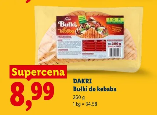 Bułki do kebaba Dakri promocja w Lidl