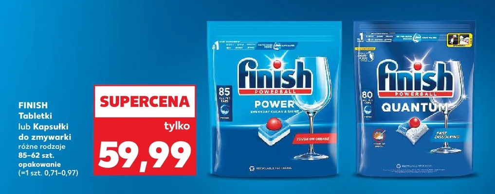 Tabletki do zmywarki różne rodzaje  promocja w Kaufland