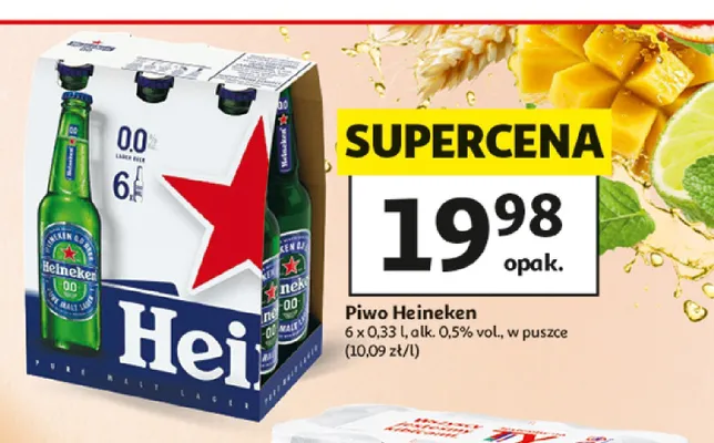 Piwo bezalkoholowe Heineken promocja w Auchan