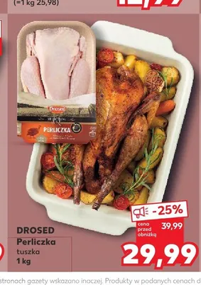 Perliczka tuszka Drosed promocja w Kaufland