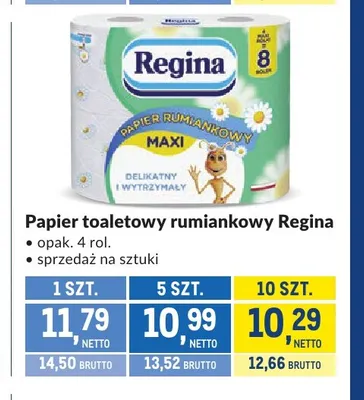 Papier toaletowy rumiankowy Regina 4-pak promocja w Makro