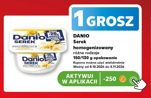 Serek homogenizowany Danio promocja w Kaufland