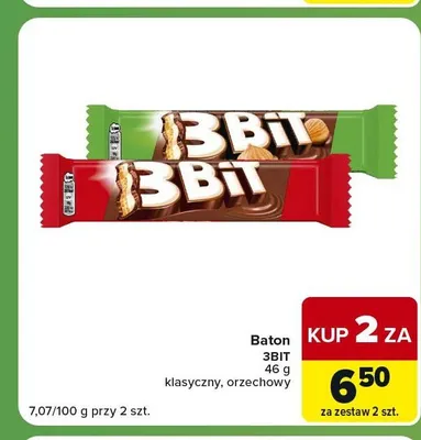 Baton 3Bit klasyczny promocja w Carrefour Express