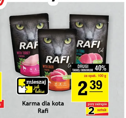 Karma dla kota Rafi Cat z tuńczykiem promocja w Gram Market