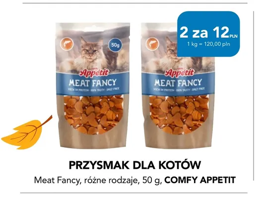 Przysmak dla kotów Meat Fancy Comfy Appetit promocja w Aquael zoo