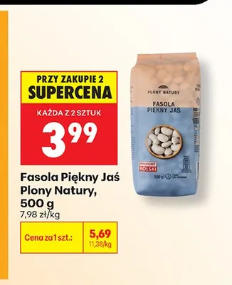 Fasola Piękny Jaś Plony Natury promocja w Biedronka