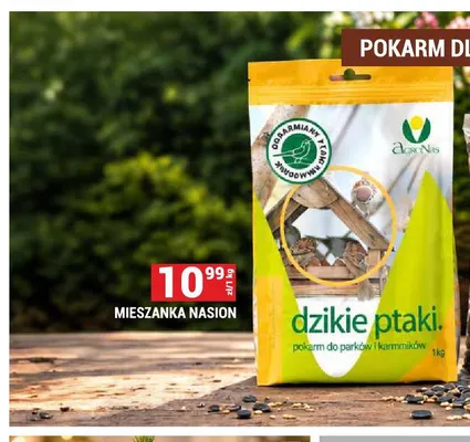 Mieszanka nasion dzikie ptaki AgroNas promocja w Merkury Market