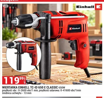 Wiertarka Einhell TC-ID 650 E Classic promocja w Merkury Market