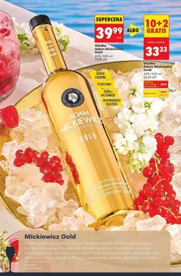 Wódka Adam Mickiewicz Gold promocja w Biedronka