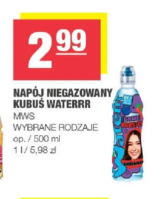 Napój niegazowany Kubuś Waterrr promocja w SPAR