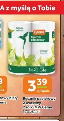 Ręcznik papierowy 2 warstwy Gama 2-pak promocja w Gama