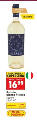 Wino czerwone Astrale Rosso promocja w Biedronka