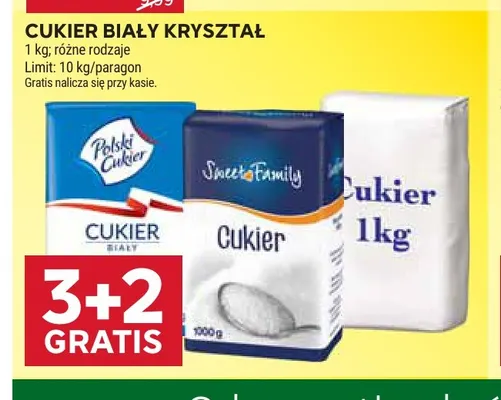 Cukier biały kryształ promocja w Stokrotka