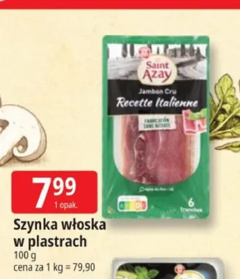 Szynka włoska w plastrach Saint Azay promocja w Leclerc