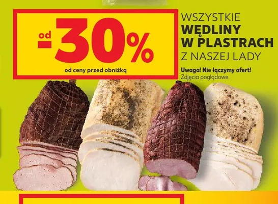 Wędliny w plastrach z naszej lady promocja w Kaufland