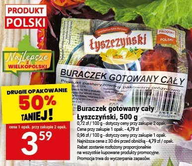 Buraczek gotowany cały promocja w Twój Market