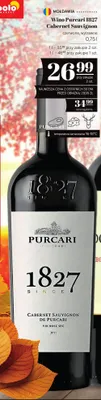 Wino czerwone Purcari 1827 Cabernet Sauvignon wytrawne promocja w POLOmarket