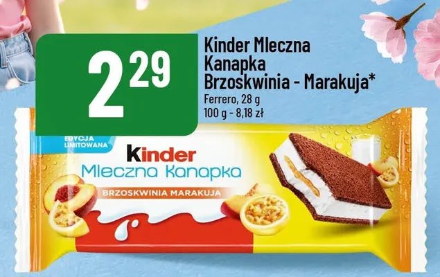 Mleczna Kanapka Brzoskwinia - Marakuja promocja w POLOmarket