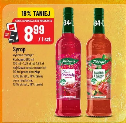 Syrop różne rodzaje promocja w POLOmarket