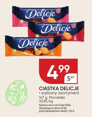 Ciastka delicje promocja w Chata Polska