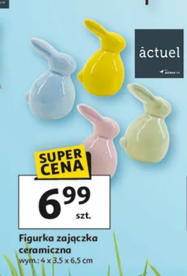 Figurka zajączka ceramiczna promocja w Auchan