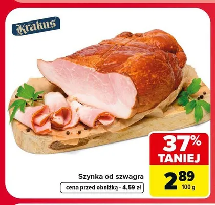 Szynka od szwagra Krakus promocja w Carrefour