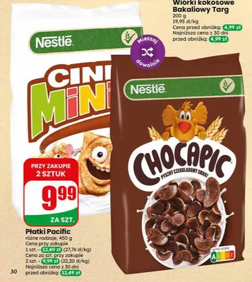 Płatki Nestle Chocapic promocja w Dino