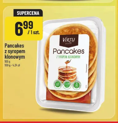 Pancakes z syropem klonowym Virtu promocja w POLOmarket