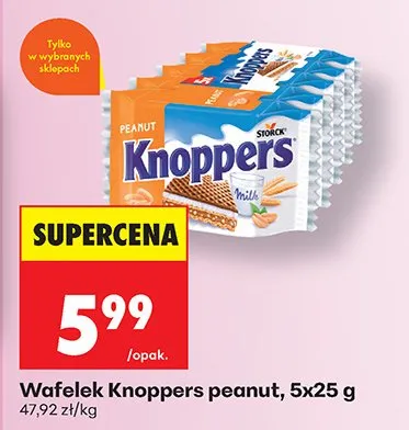 Wafelek peanut promocja w Biedronka