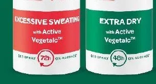 Dezodorant Rexona Excessive Sweating with Active Vegetalc 72h promocja w Rossmann