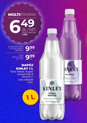 Napój Kinley Purple promocja w Duży Ben