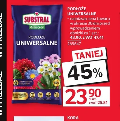 Podłoże uniwersalne Substral Osmocote promocja w Selgros