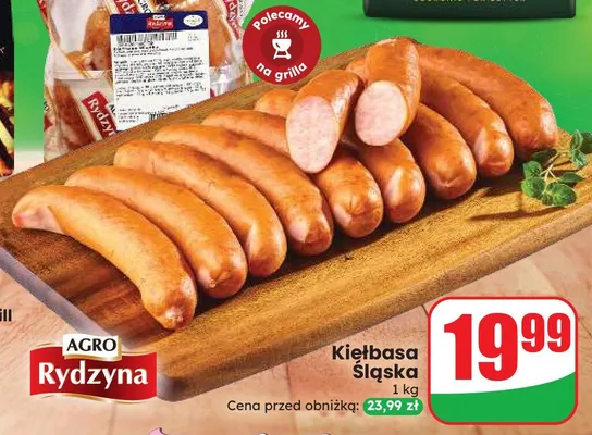 Kiełbasa Śląska Agro Rydzyna promocja w Dino