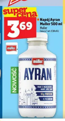 Napój Ayran Muller promocja w TOPAZ