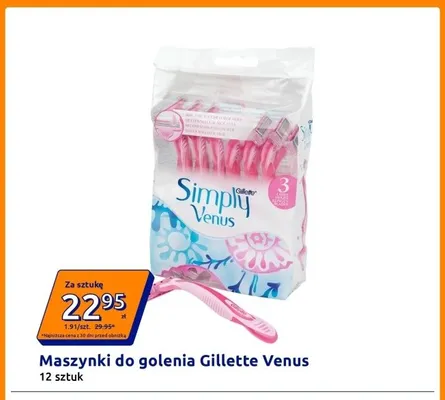 Maszynki do golenia Gillette Venus 12-pak promocja w Action