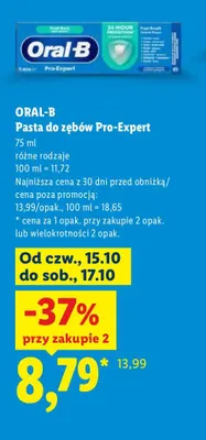 Pasta do zębów Oral-B Pro-Expert promocja w Lidl