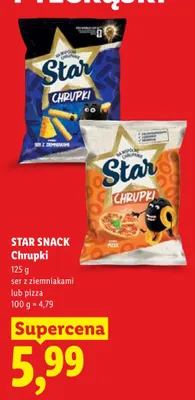 Chrupki Star Snack ser z ziemniakami promocja w Lidl