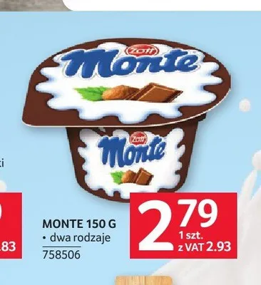 Deser Monte Zott promocja w Selgros